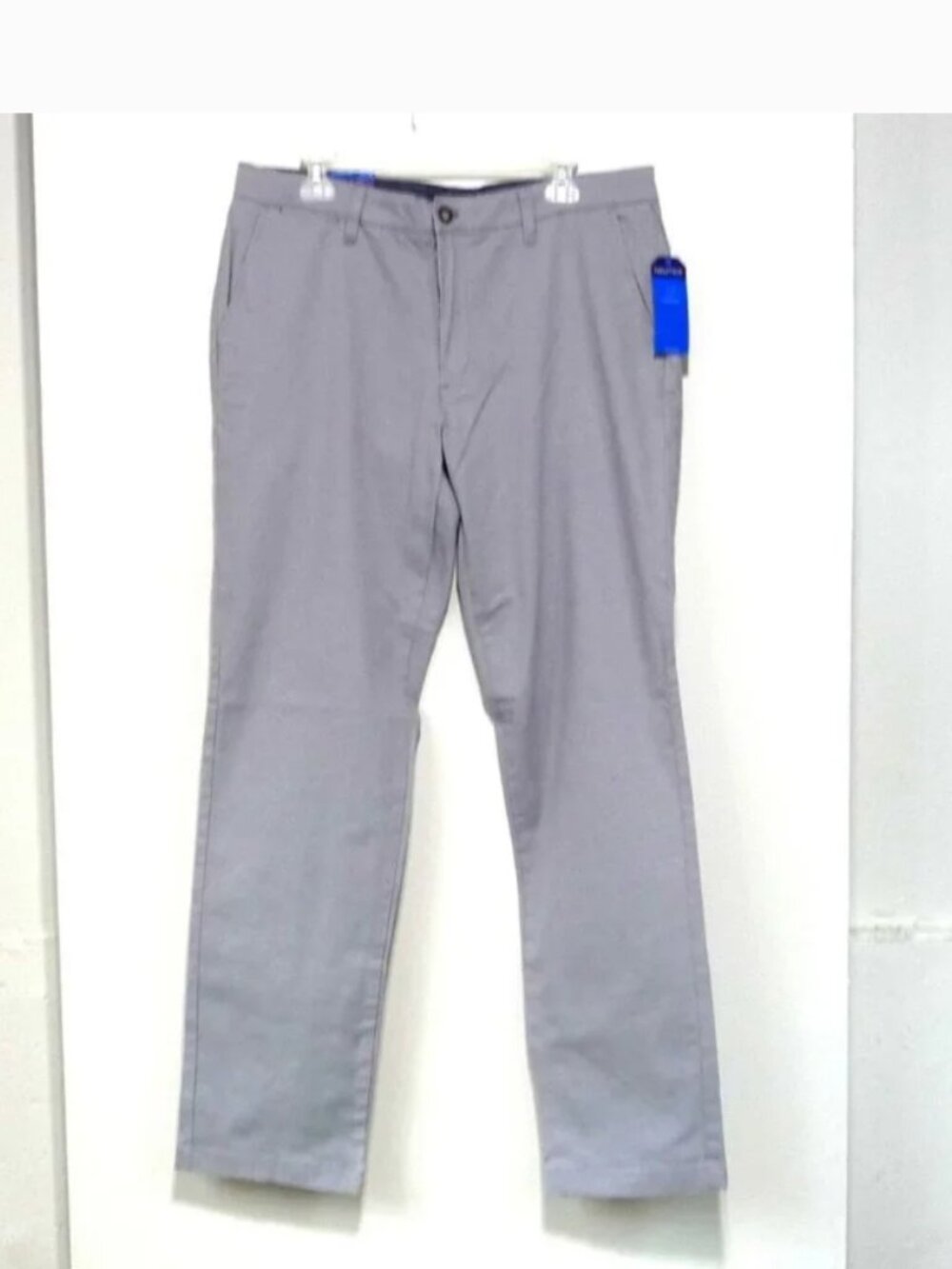 NAUTICA FLEX CLIPPER CHINO PANTS GRAY - Picture 2 of 11